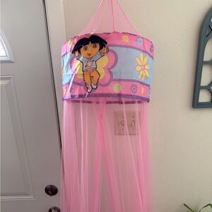 Pink Kids Canopy with Cartoon Character - Kids Other